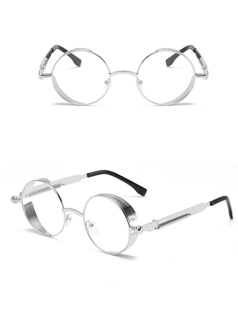 Round Steampunk Vintage Metal Frame For Men And Women - FunkyTradition