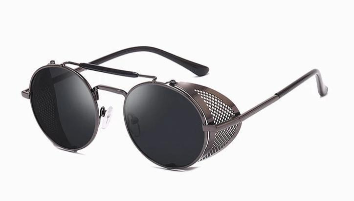 Round Steampunk Sunglasses For Men And Women-FunkyTradition