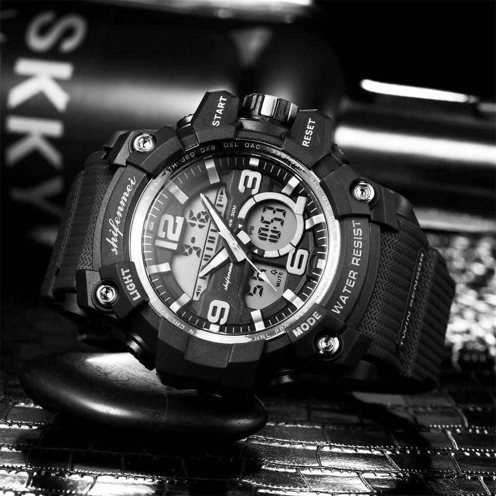 New Stylish Men's Double Core LED Luminescent Multi-Function Sport Watch For Men And Women-FunkyTradition