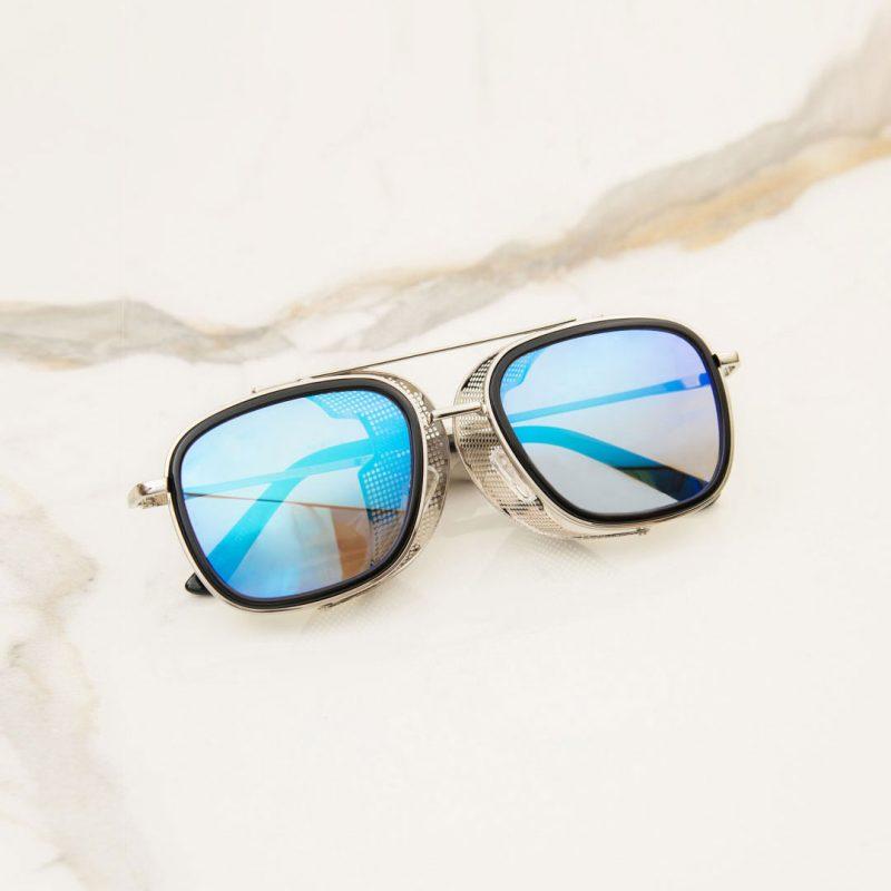 Metal Frame Side Cap Sunglasses For Men And Women-FunkyTradition