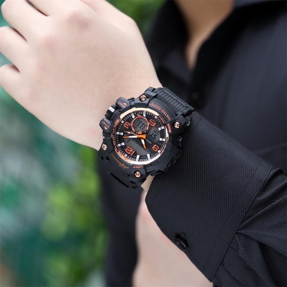 New Stylish Men's Double Core LED Luminescent Multi-Function Sport Watch For Men And Women-FunkyTradition