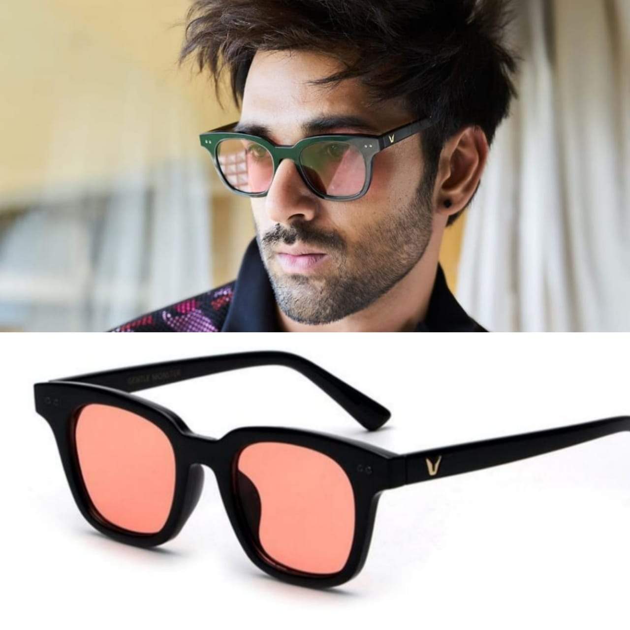 Pulkit Samrat Stylish Square Candy Sunglasses For Men And Women-FunkyTradition
