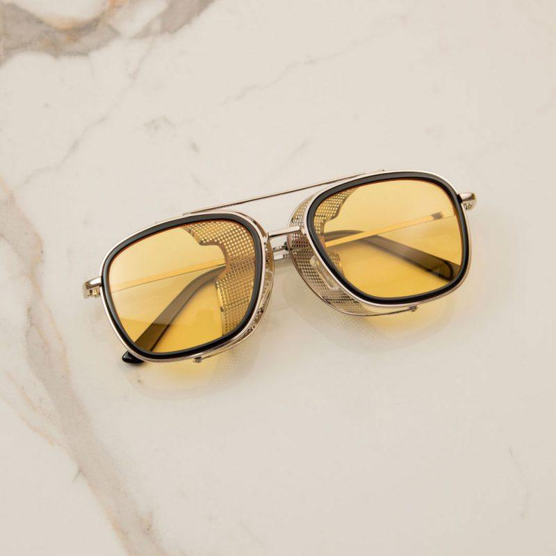 Metal Frame Side Cap Sunglasses For Men And Women-FunkyTradition