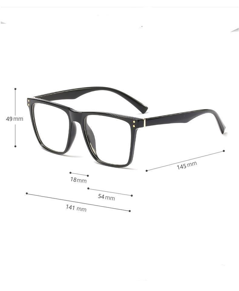 Oversized Square Frame Eyeglasses For Men - FunkyTradition