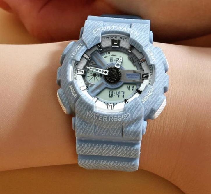 New Fashion Casual Sports Digital Rubber Cowboy Waterproof Watch For Men And Women-FunkyTradition