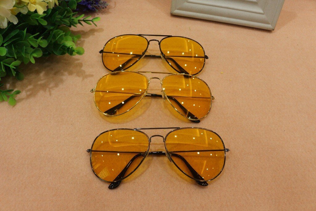 Most Trending Yellow Candy Aviator Sunglasses For Men And Women-FunkyTradition