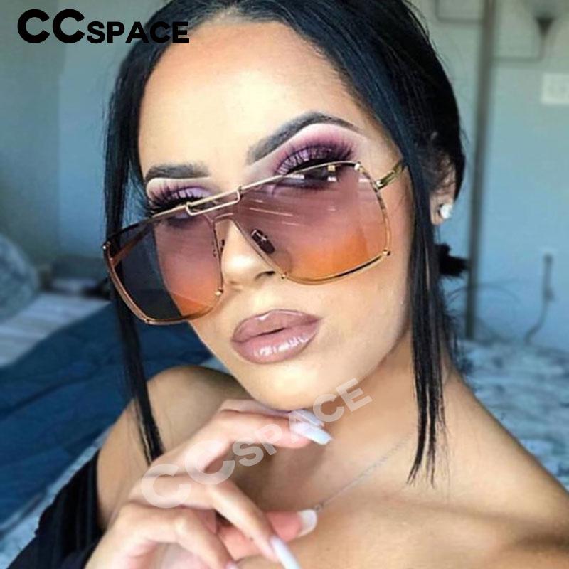 Stylish Rimless Pilot Vintage Gradient Sunglasses For Men And Women -FunkyTradition