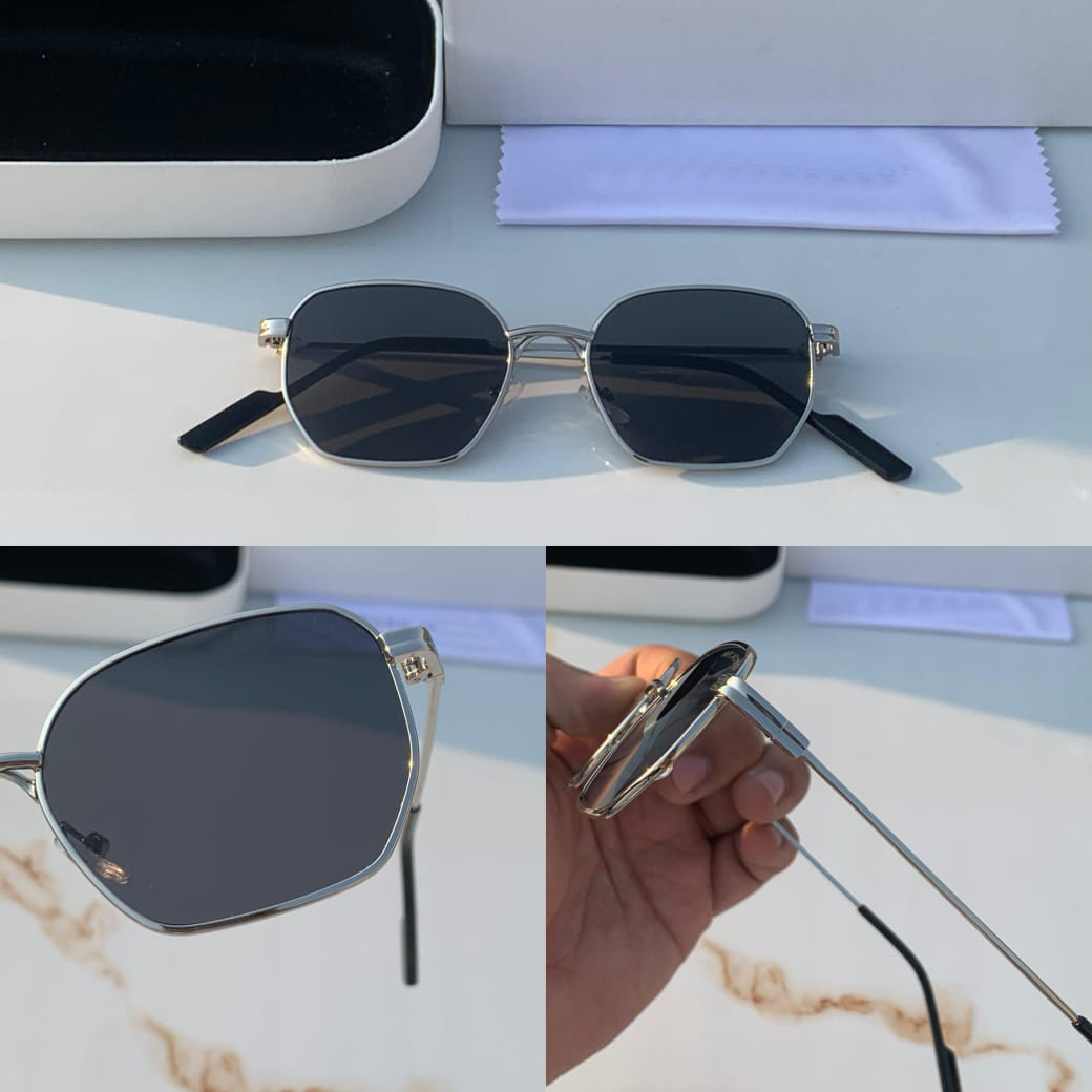 Celebrity Style Geometric Black Lens Sunglasses – Inspired by Shah Rukh Khan
