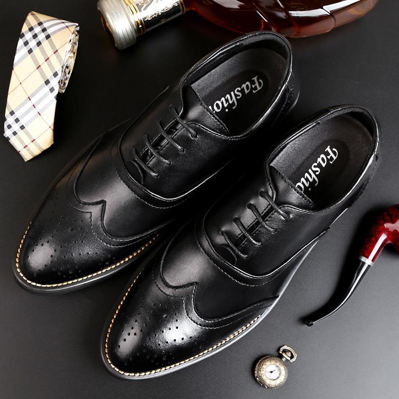 Stylish Oxford Brogues Formal Shoes For Men-FunkyTradition