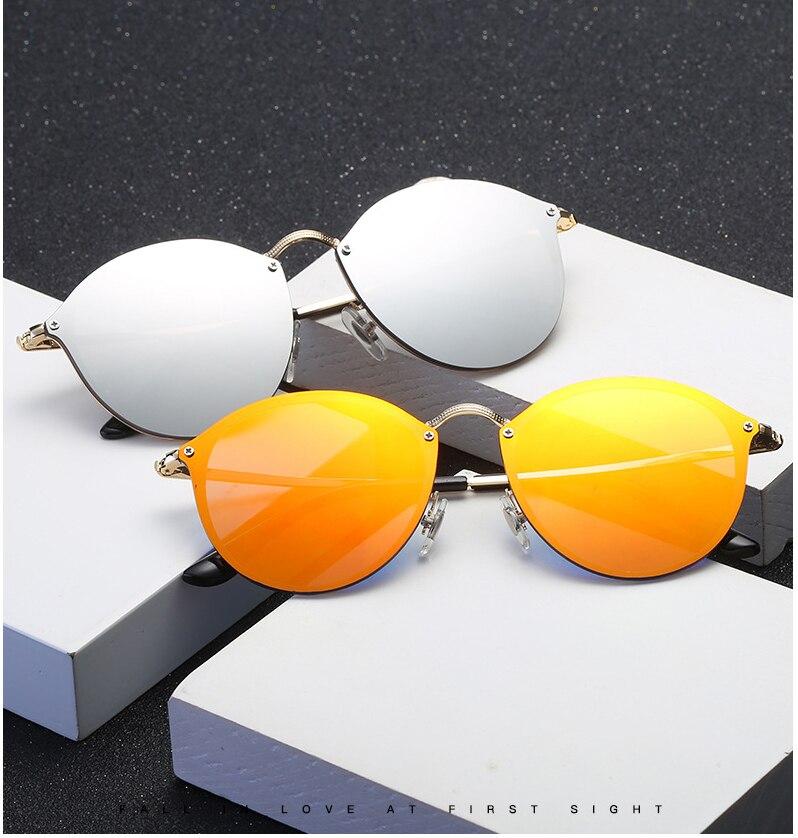Stylish Rimless Cool Round Sunglasses For Men And Women -FunkyTradition