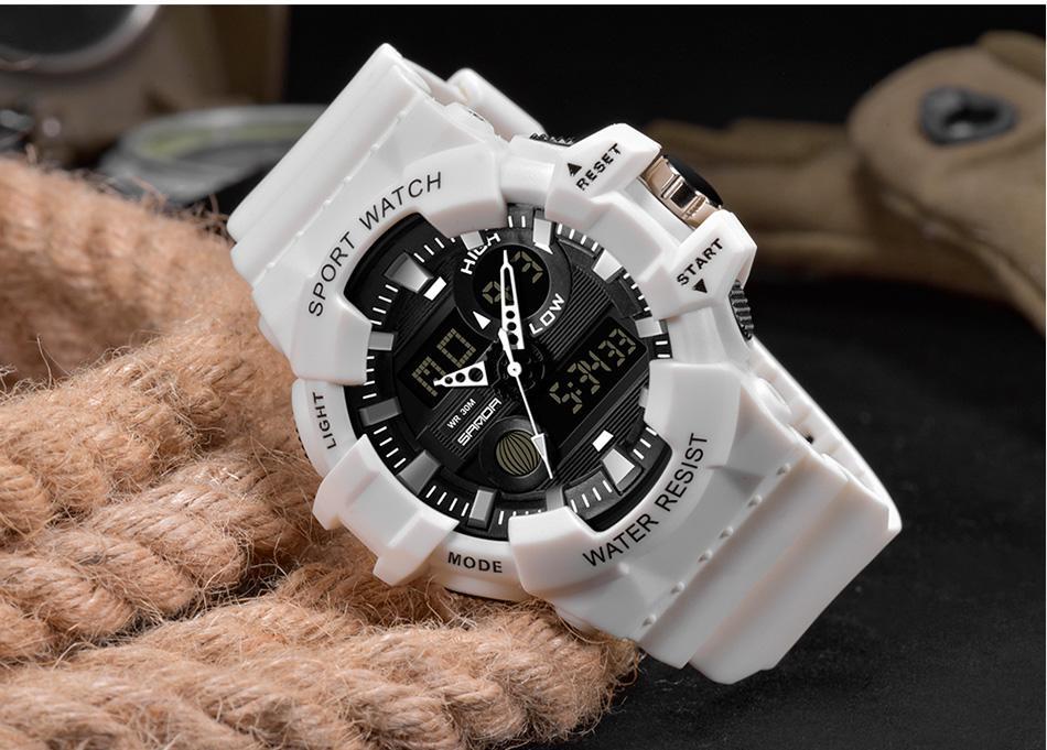 Luxury Led Plus Analog Digital Military Quartz Watch For Men And Women-FunkyTradition
