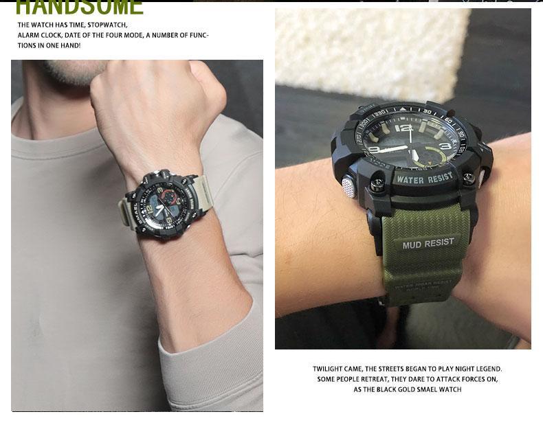 New Stylish Water Resistant Analog Plus Digital Sports Watches For Men And Women-FunkyTradition