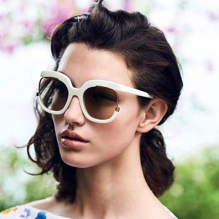 New Stylish Oversize Gradient Sunglasses For Women-FunkyTradition