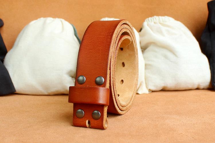 Stylish Genuine Leather Needle Buckle Belt For Men-FunkyTradition