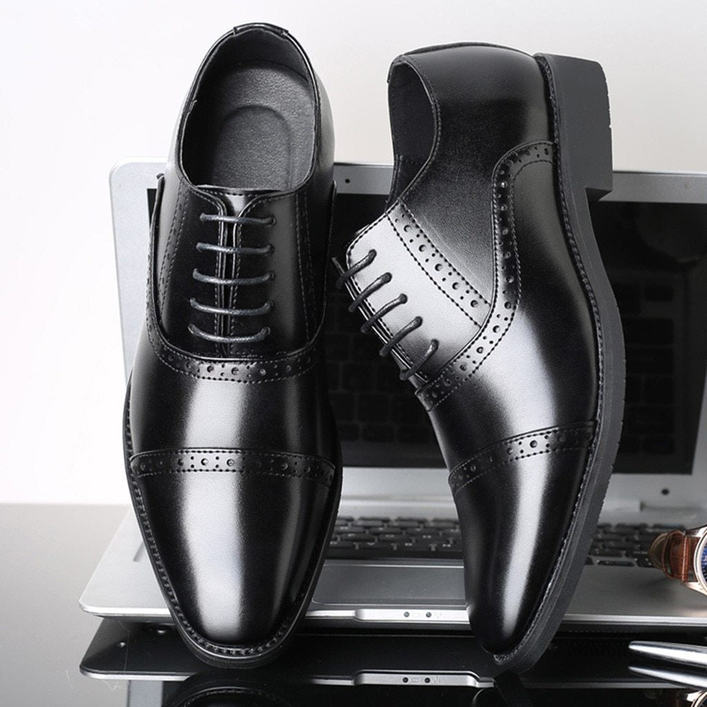 Oxford Leather Shoes For Men Casual Formal And Party Wear- FunkyTradition