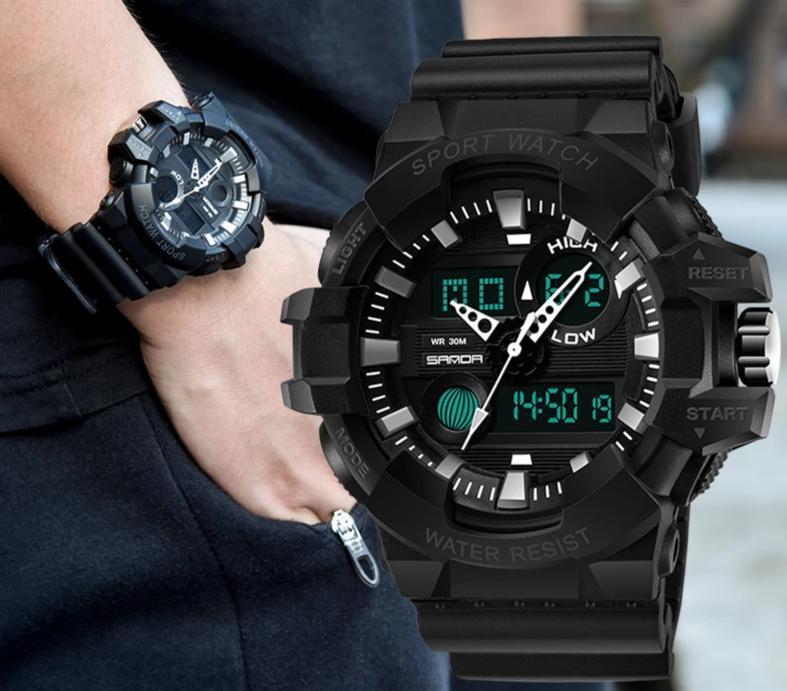 Luxury Led Plus Analog Digital Military Quartz Watch For Men And Women-FunkyTradition
