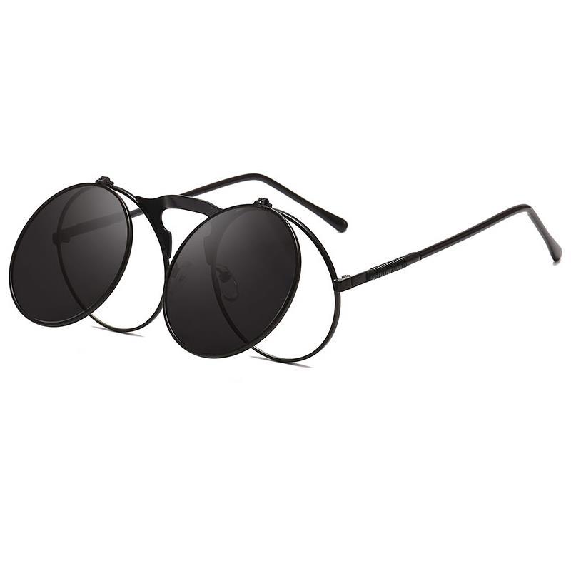 Stylish Round Metal Mirror Sunglasses For Men And Women-FunkyTradition