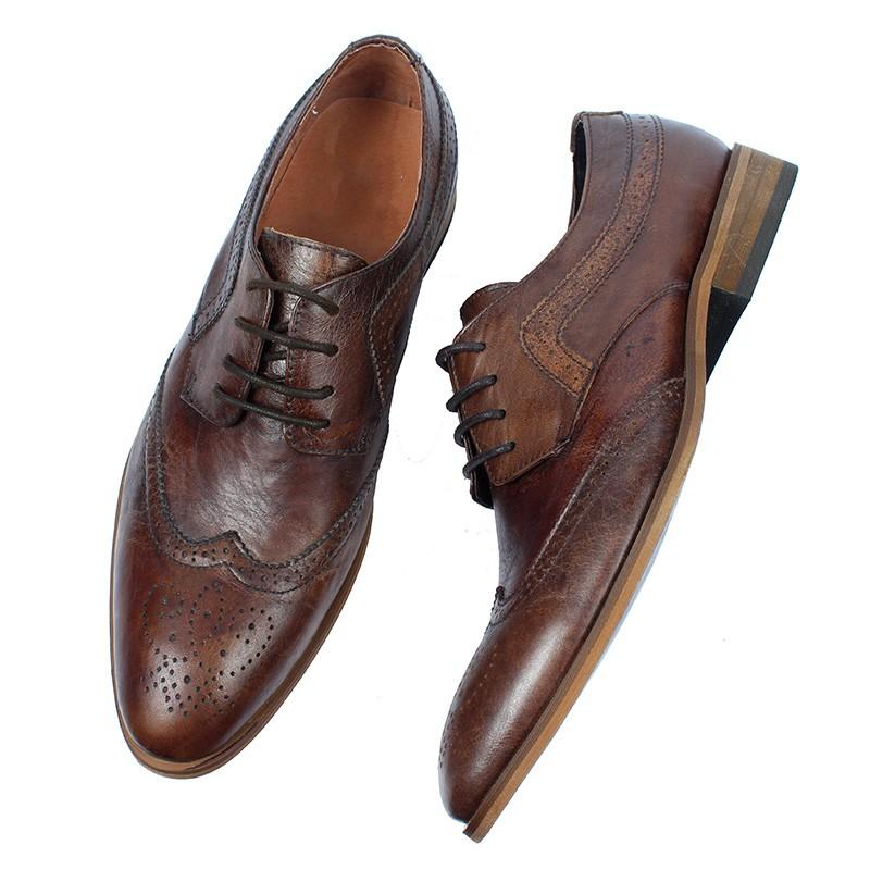 Stylish Oxford Brogues Formal Shoes For Men-FunkyTradition
