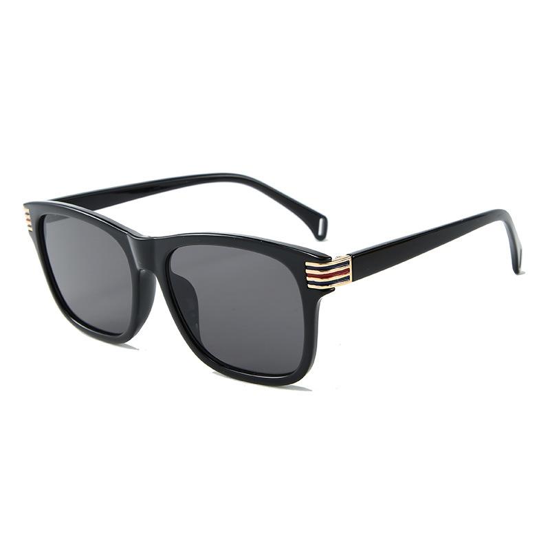 Unisex Classic Square Amber Sunglasses For Men And Women-FunkyTradition