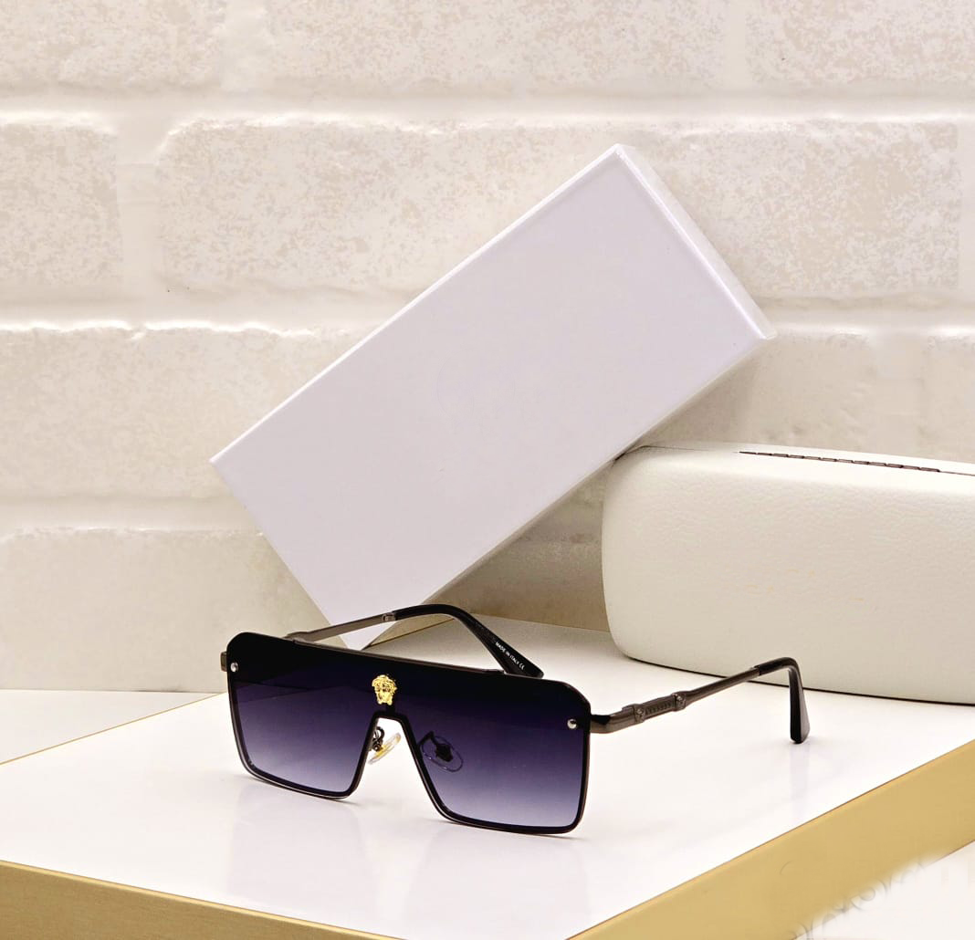 Luxury Shield Sunglasses – Oversized Unisex | Black, Brown, Green, Purple, Blue