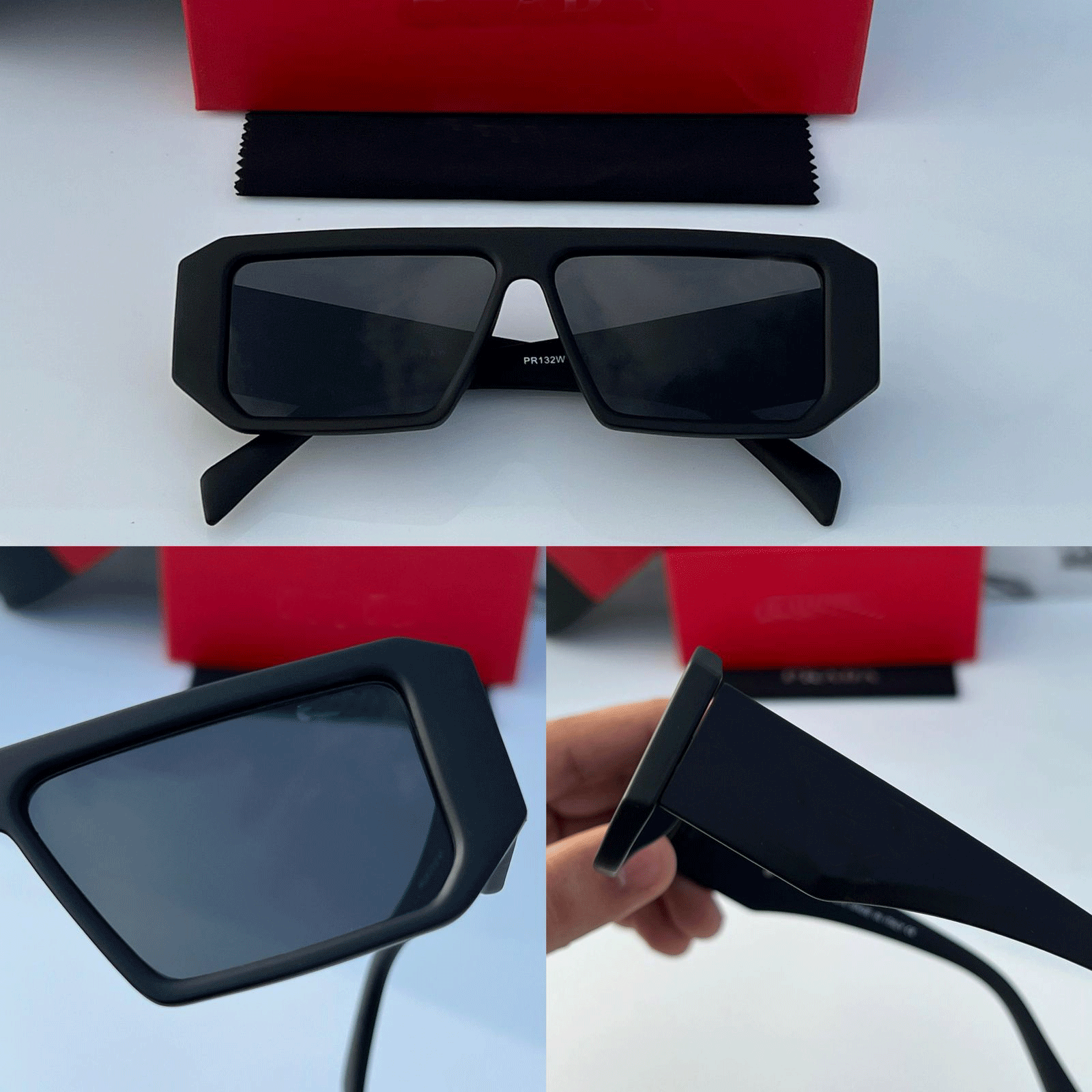 Chunky Square Frame Sunglasses - Retro Inspired, Fashionable Eyewear