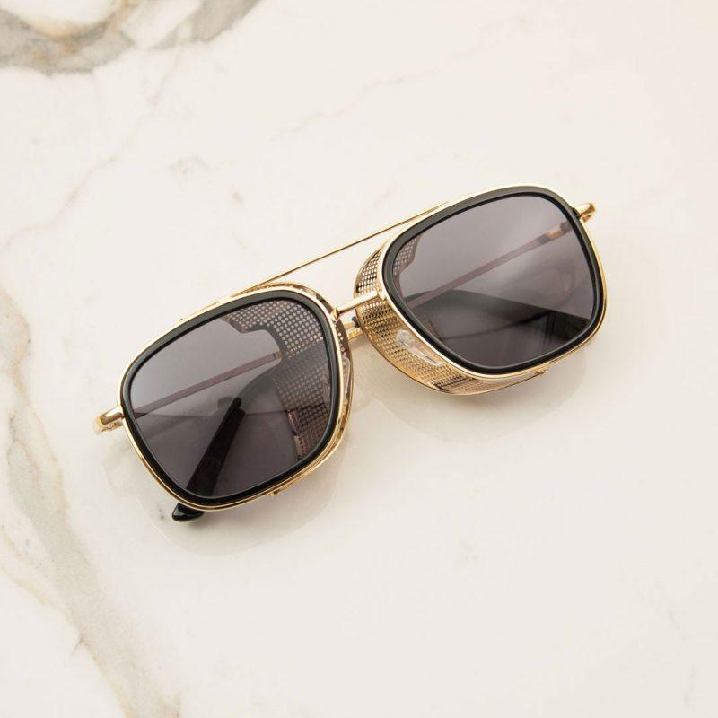 Metal Frame Side Cap Sunglasses For Men And Women-FunkyTradition