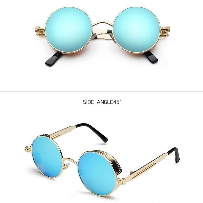 New Metal Alloy Round Sunglasses For Men And Women- FunkyTradition