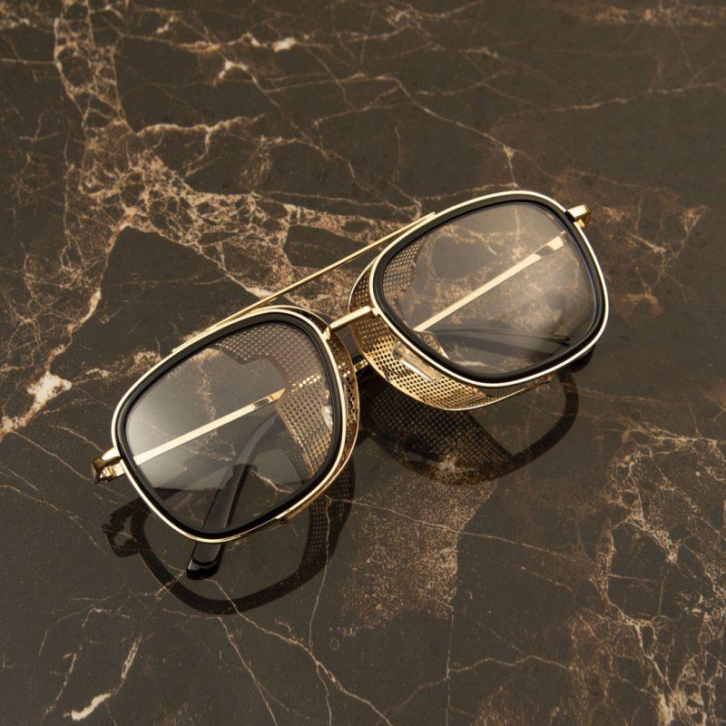 Metal Frame Side Cap Sunglasses For Men And Women-FunkyTradition