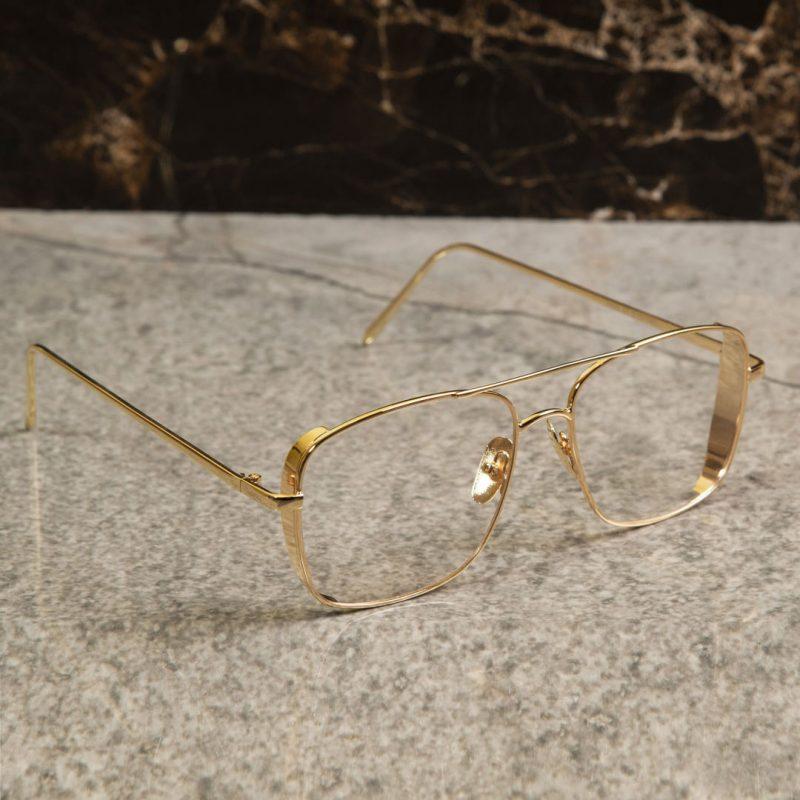 Metal Square Side Cap Sunglasses For Men And Women-FunkyTradition