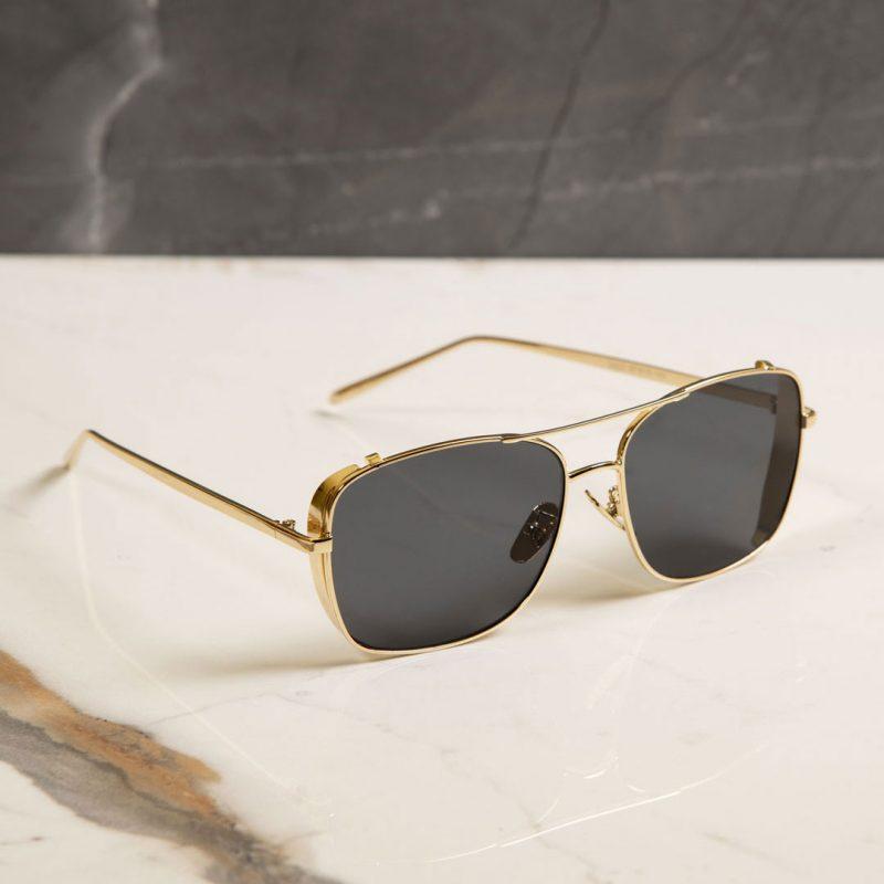 Metal Square Side Cap Sunglasses For Men And Women-FunkyTradition