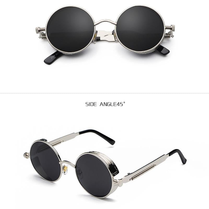 New Metal Alloy Round Sunglasses For Men And Women- FunkyTradition