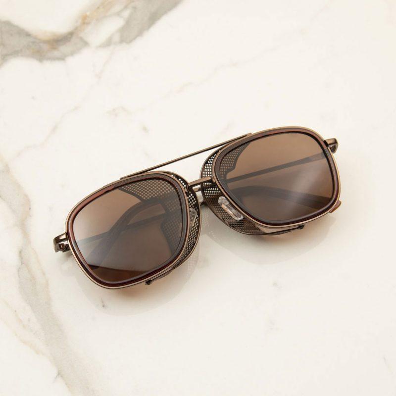 Metal Frame Side Cap Sunglasses For Men And Women-FunkyTradition