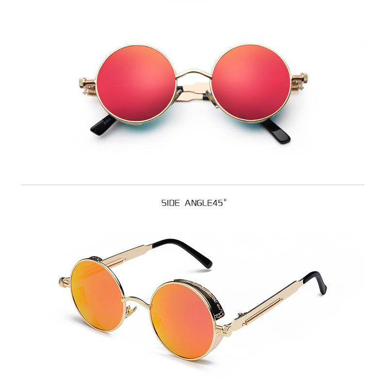 New Metal Alloy Round Sunglasses For Men And Women- FunkyTradition