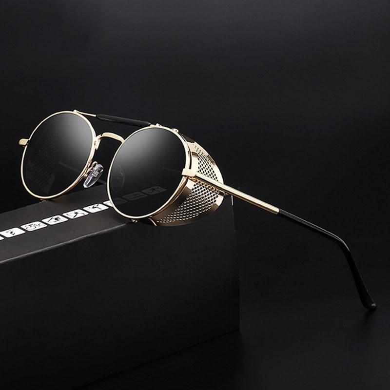 Round Steampunk Sunglasses For Men And Women-FunkyTradition