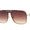 Stylish Rimless Pilot Vintage Gradient Sunglasses For Men And Women -FunkyTradition