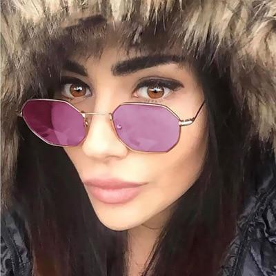 Stylish Polygon Clear Lens Sunglasses For Men And Women -FunkyTradition