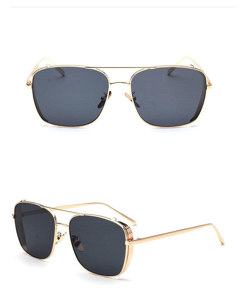 Stylish Celebrity Square Metal Sunglasses For Men And Women -FunkyTradition