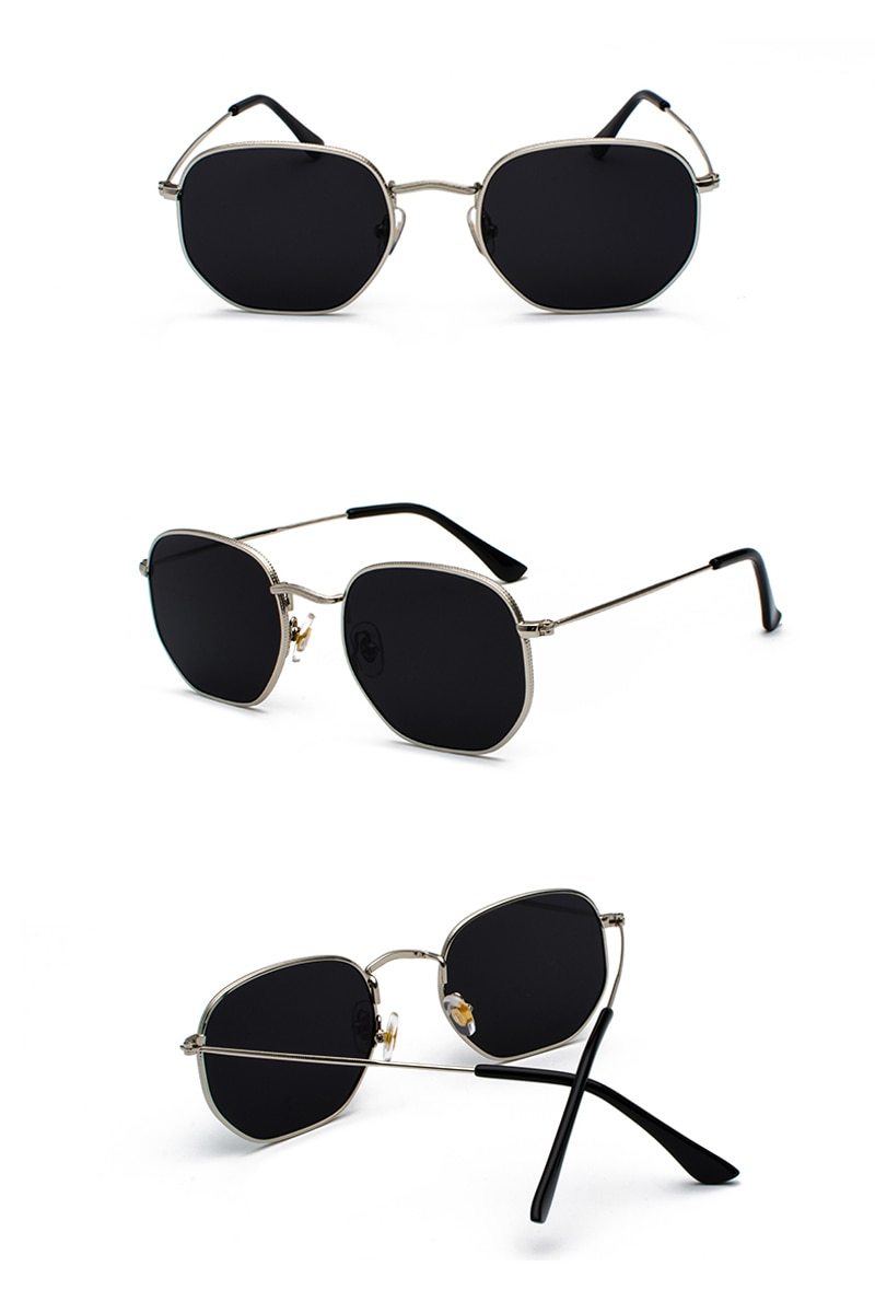 New Hexagonal Design Sunglasses For Men And Women -FunkyTradition