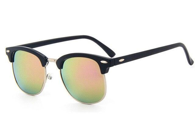 New Clubmaster Half Rim Square Sunglasses For Men And Women -FunkyTradition