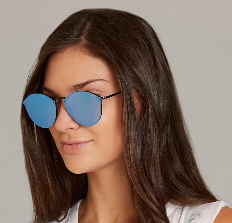 New Blaze Style Rimless Sunglasses For Men And Women -FunkyTradition