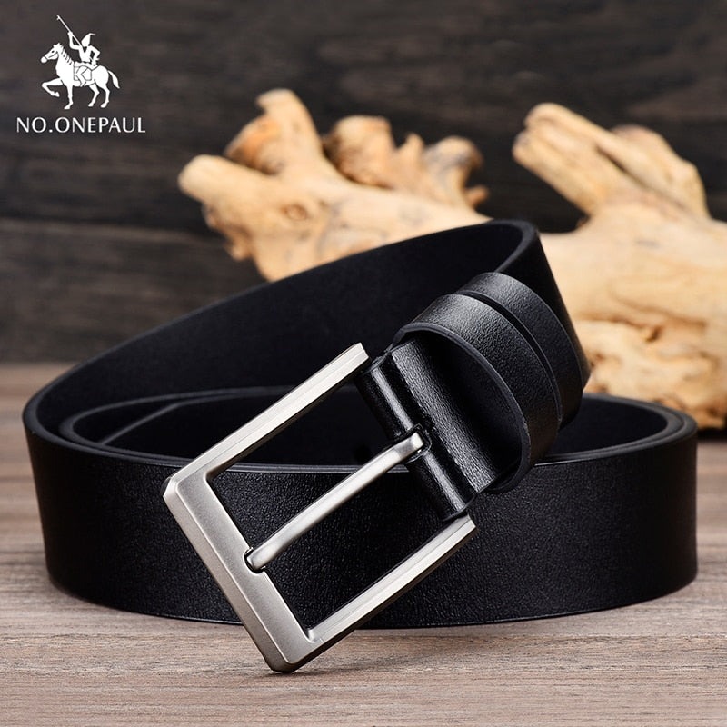 Premium Quality Pin Buckle Genuine Leather Belt For Men in Color Variant- FunkyTradition