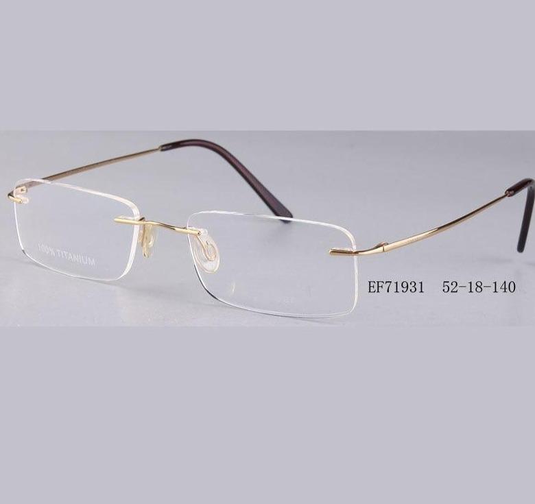 Rimless Glasses Man Points Women Titanium Optical Frames - FunkyTradition