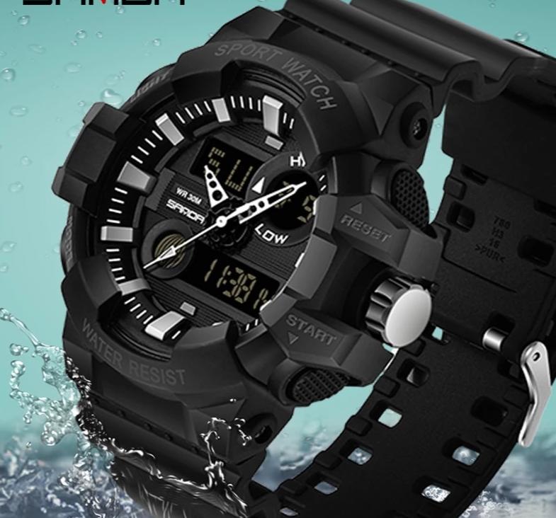 Luxury Led Plus Analog Digital Military Quartz Watch For Men And Women-FunkyTradition