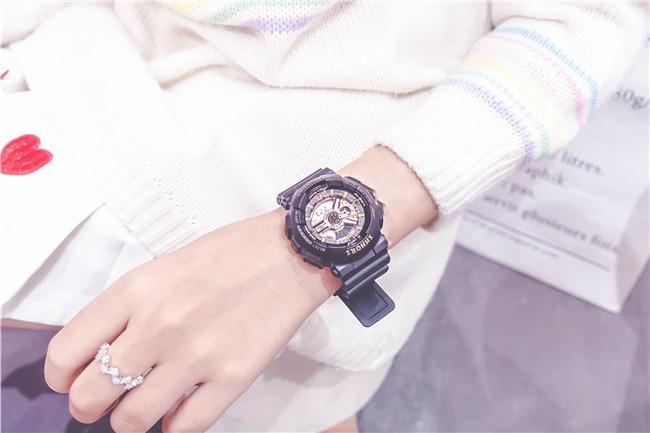 Stylish Unisex Multi function Electronic Sport Waterproof Silicone Watch -FunkyTradition