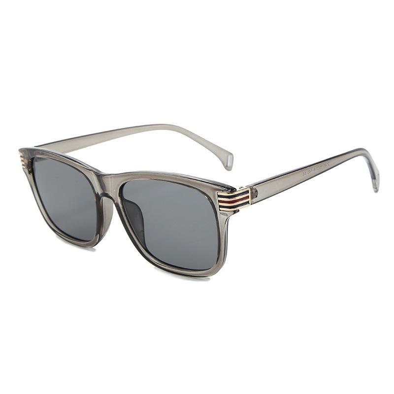 Unisex Classic Square Amber Sunglasses For Men And Women-FunkyTradition