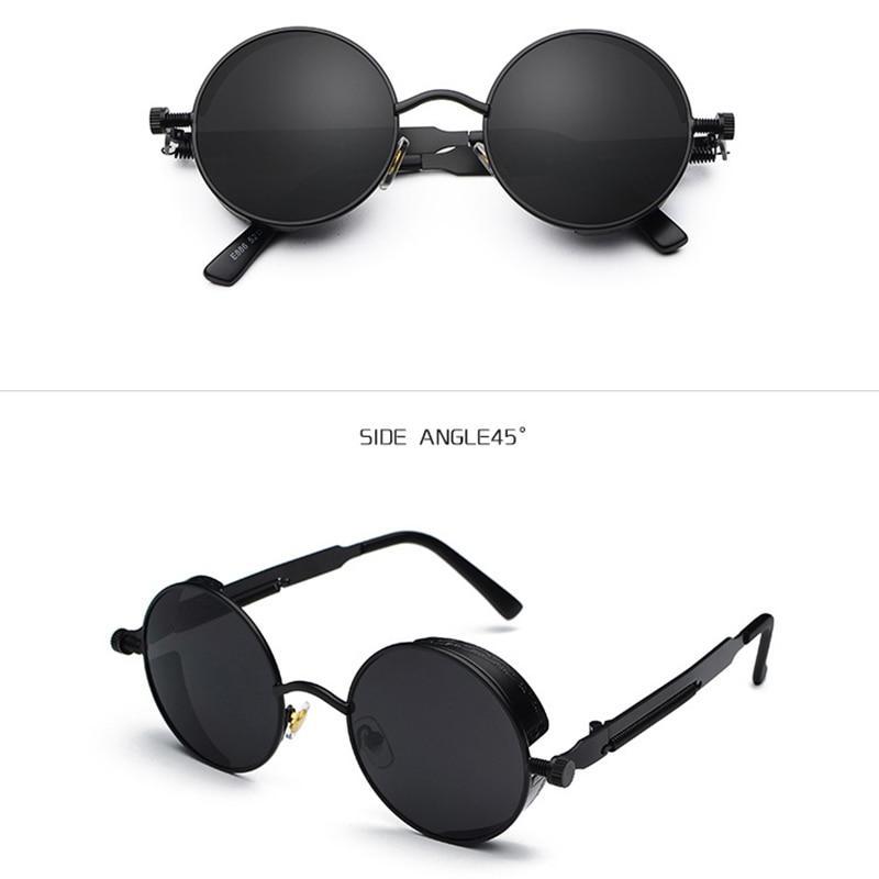 New Metal Alloy Round Sunglasses For Men And Women- FunkyTradition