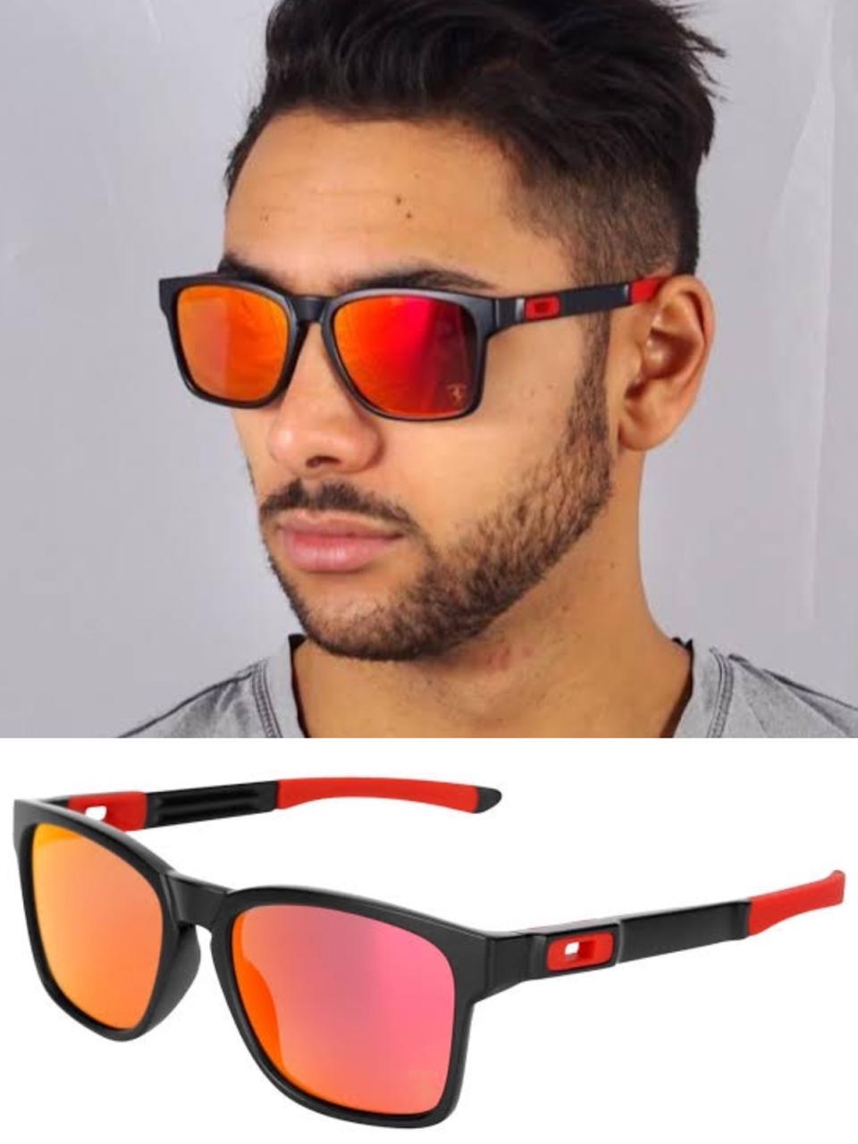 Trendy Square Mirror Sports Sunglasses For Men And Women-FunkyTradition