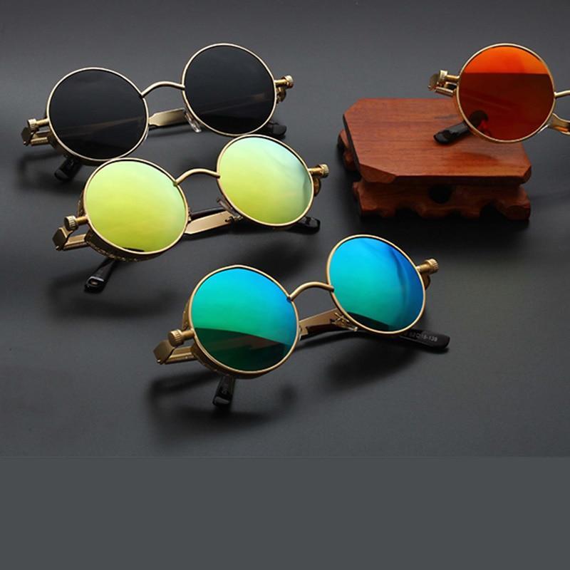 New Metal Alloy Round Sunglasses For Men And Women- FunkyTradition