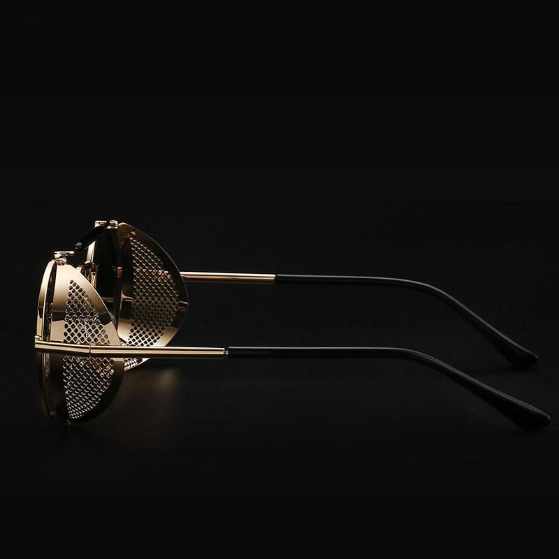 Round Steampunk Sunglasses For Men And Women-FunkyTradition