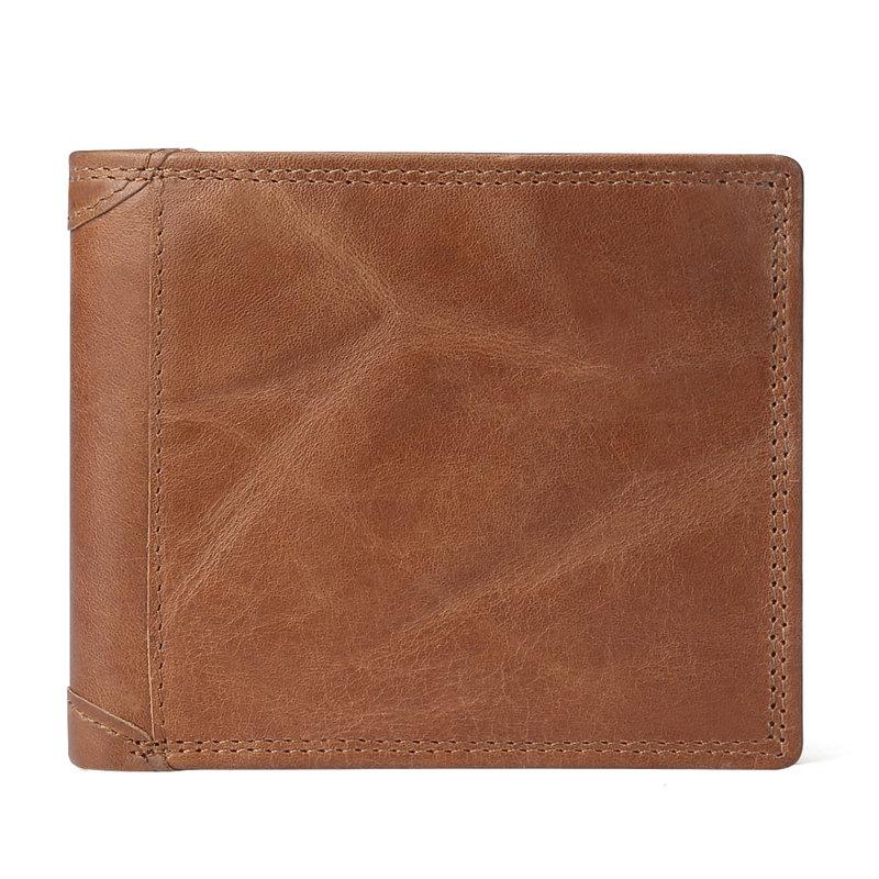 Vintage Genuine Leather Wallets For Men With Coin Pocket-FunkyTradition